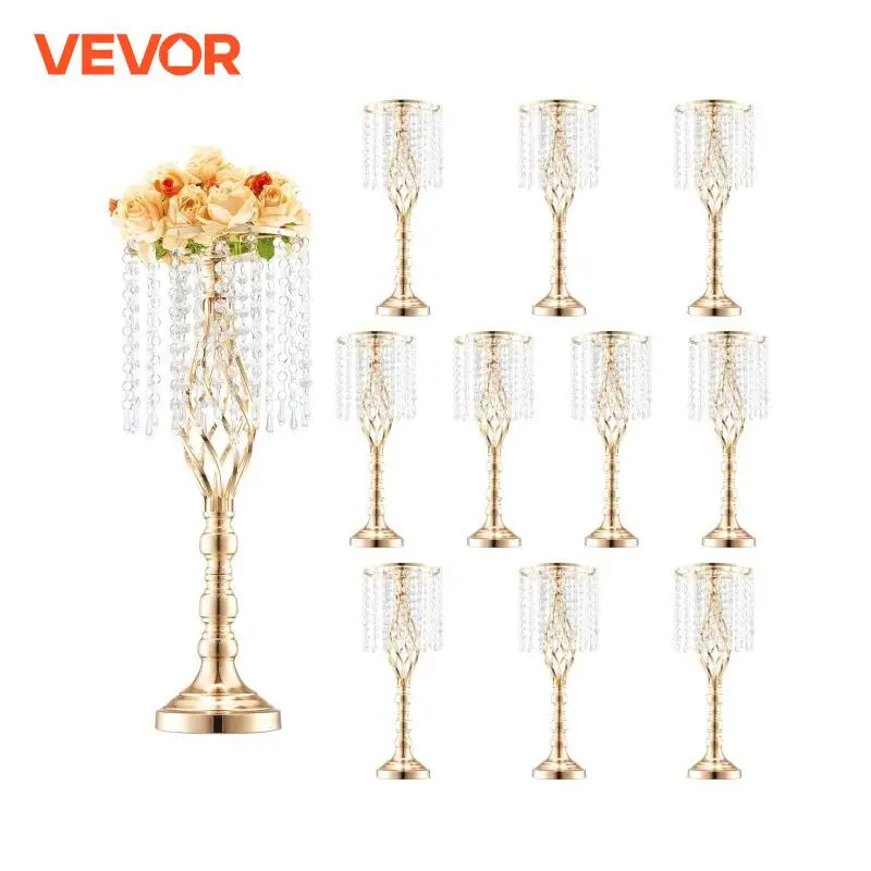 Centerpiece Vase Tall - VEVOR uzun boylu kristal düğün çiçek