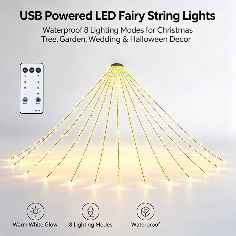 Wedding Led - USB LED Peri Işık Dizileri, Bahçe