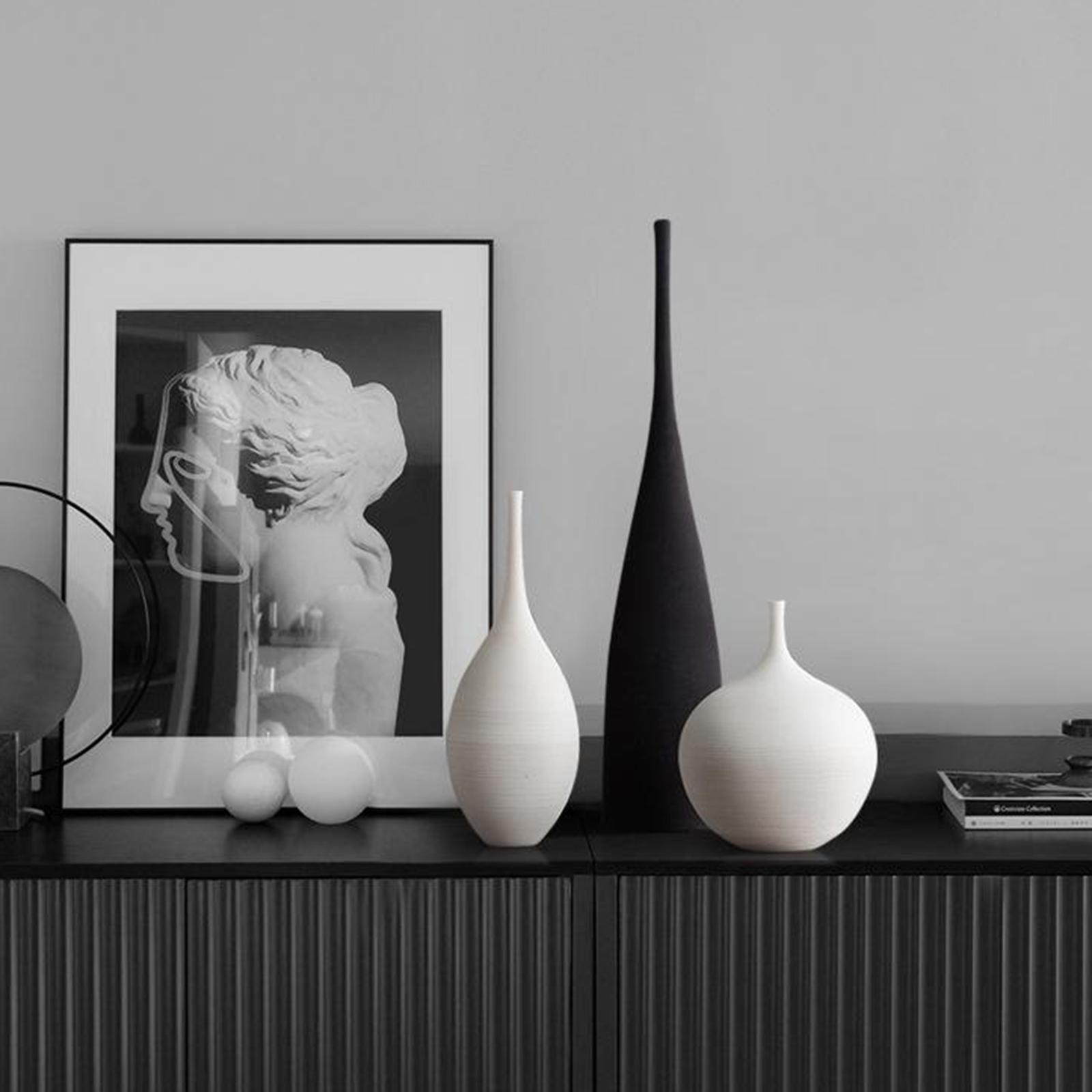 Centerpiece Vase Tall - Zarif Seramik Saksı Modern İskandinav Tarzı