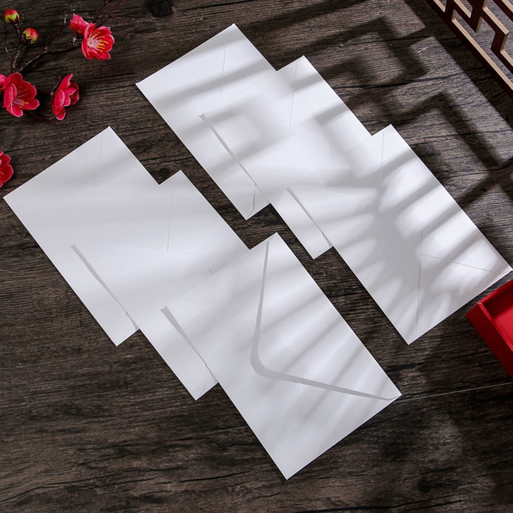 Wedding Envelopes - 50 adet Beyaz Zarf B6 Boyutunda