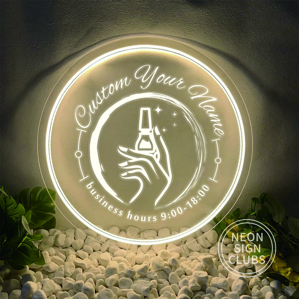 Wedding Led - 1 adet yuvarlak şekil tırnak sanat