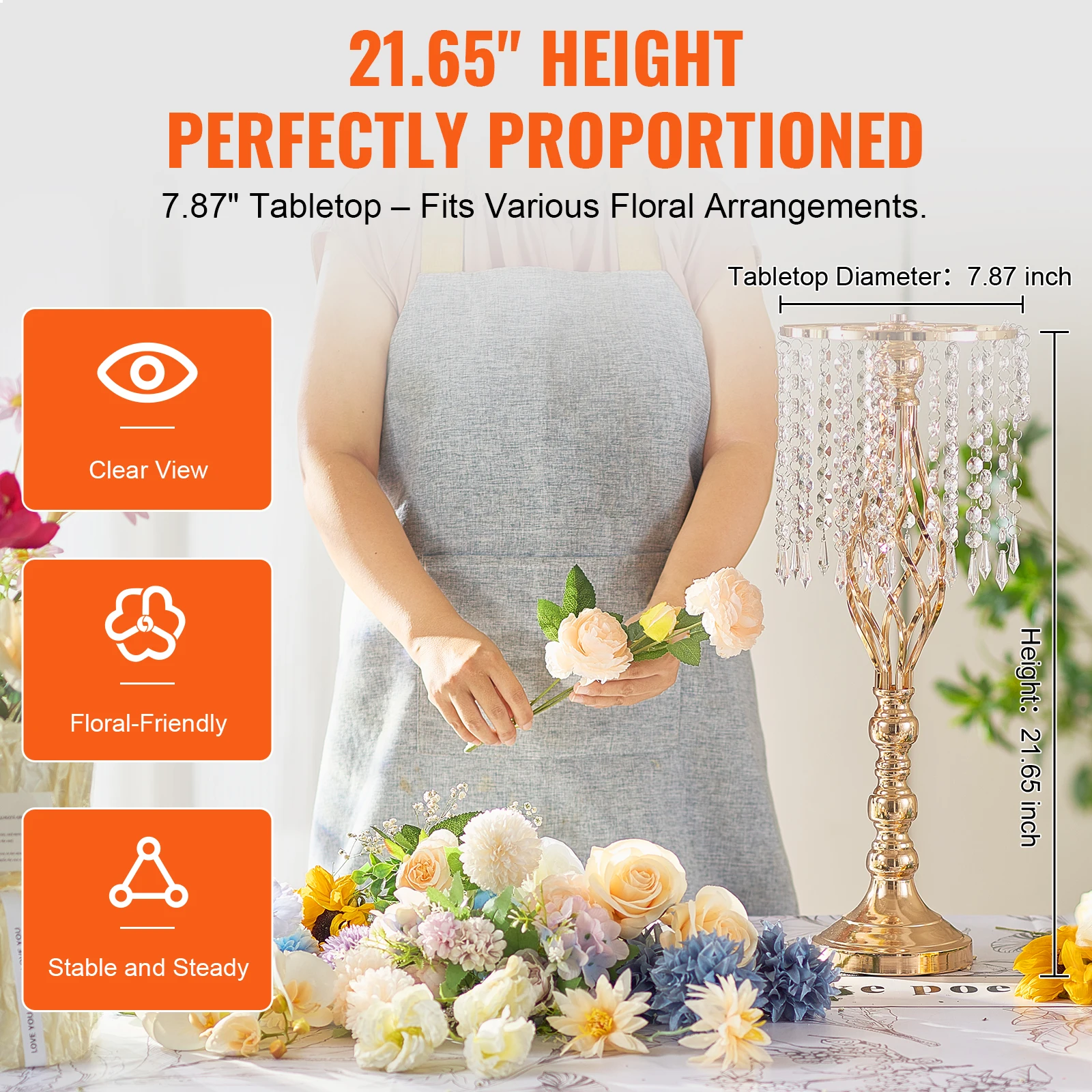 VEVOR uzun boylu kristal düğün - Centerpiece Vase Tall incelemesi ve fiyatı