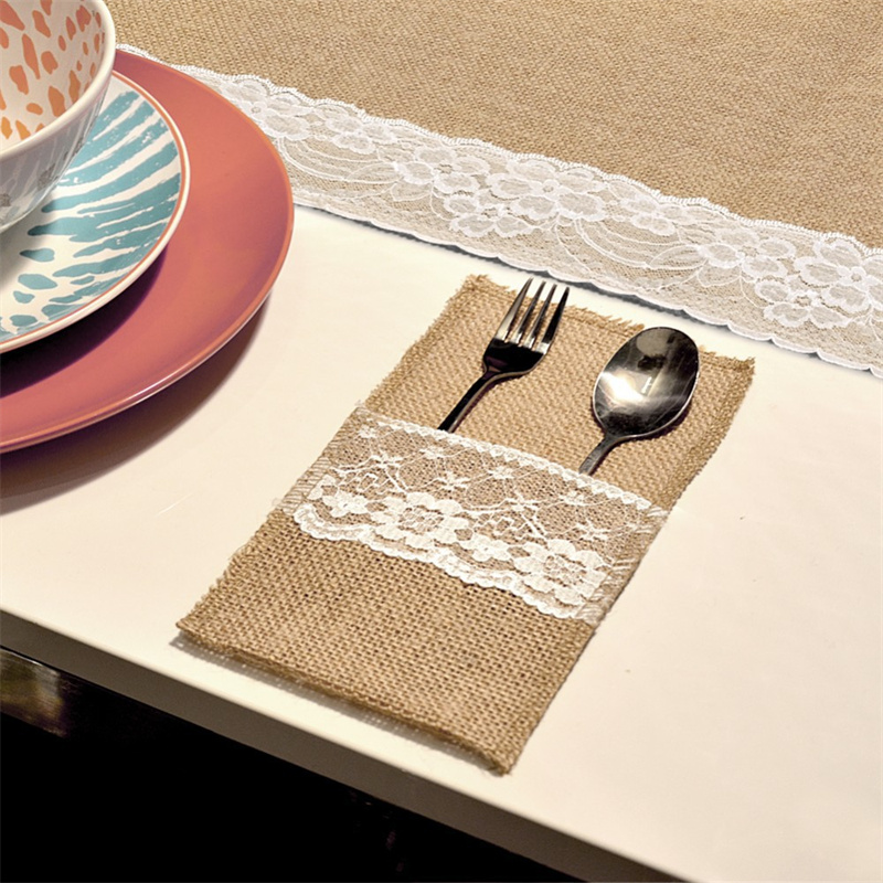 Çuval bezi dantel çatal bıçak  - Wedding Supply Rentals incelemesi ve fiyatı