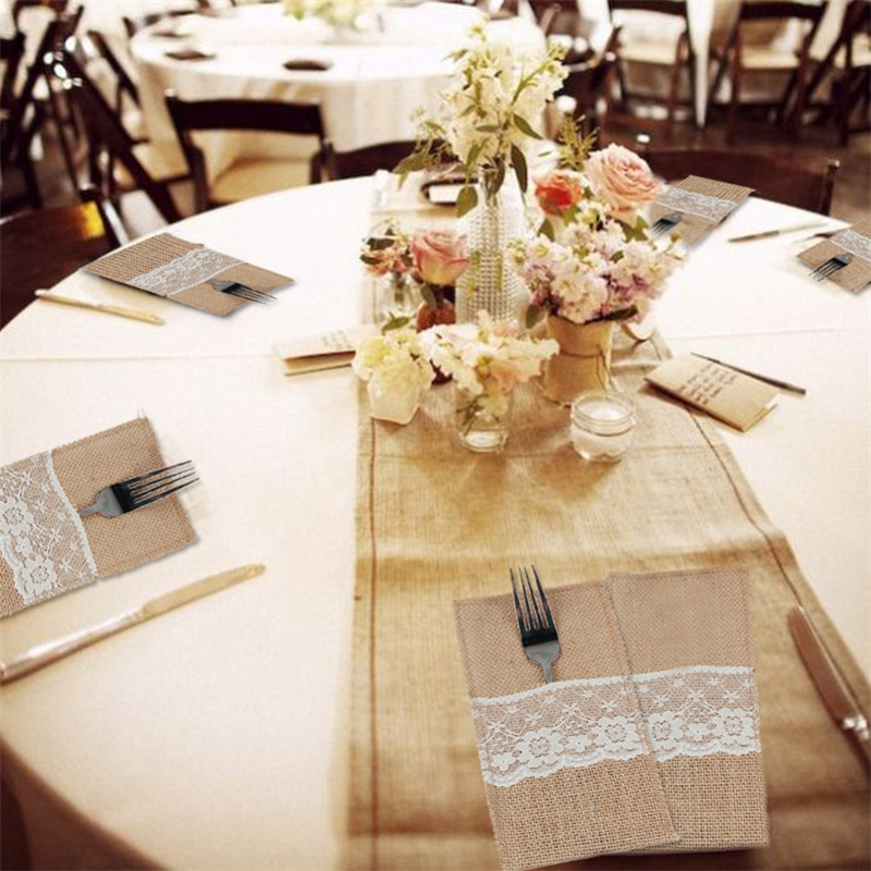Çuval bezi dantel çatal bıçak  - Wedding Supply Rentals incelemesi ve fiyatı