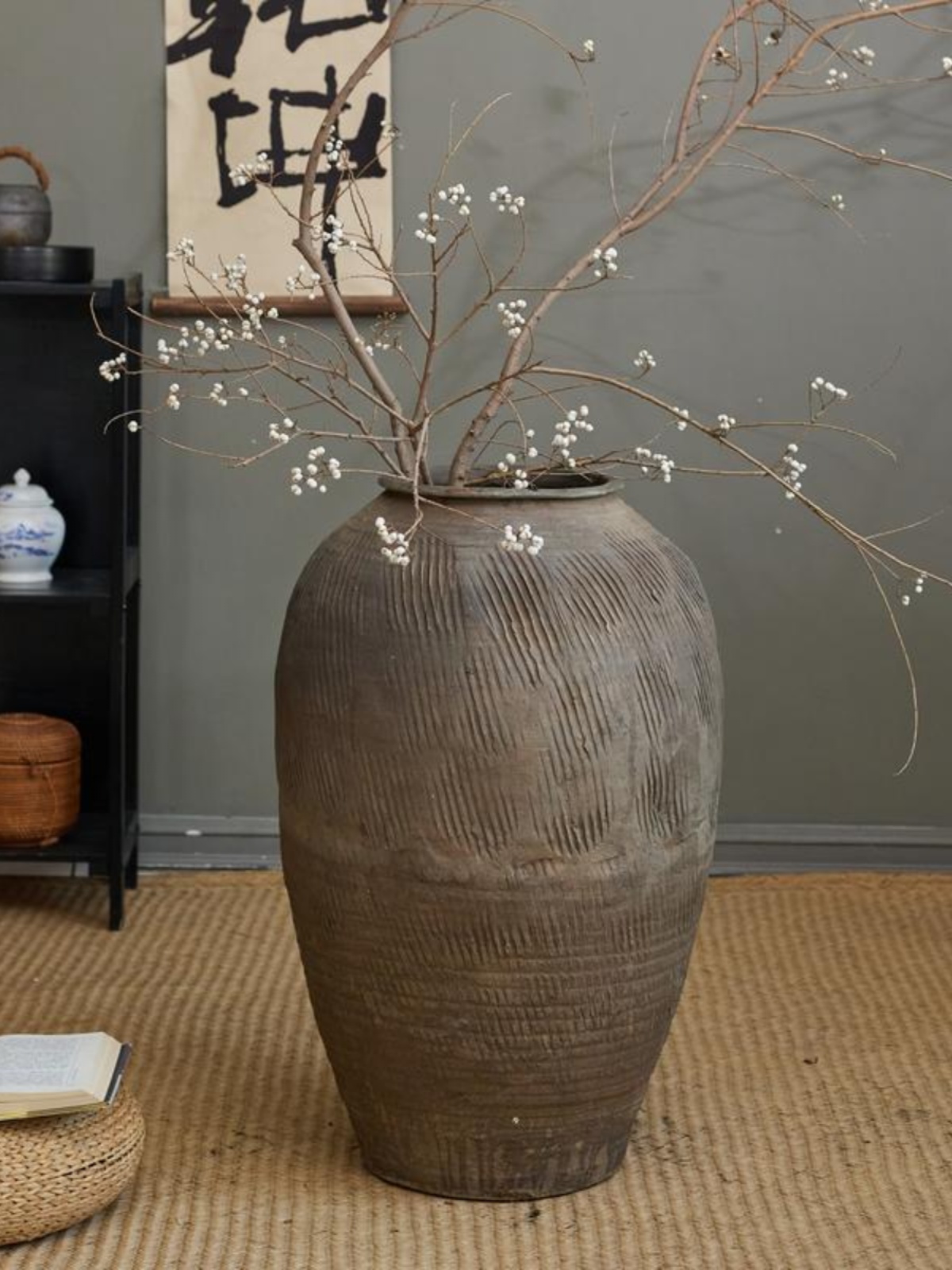 Retro Vintage Büyük Terakota Ç - Centerpiece Vase Tall incelemesi ve fiyatı