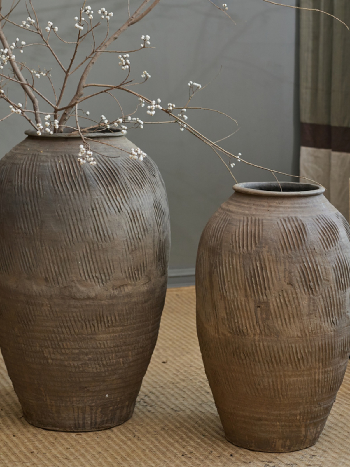 Retro Vintage Büyük Terakota Ç - Centerpiece Vase Tall incelemesi ve fiyatı