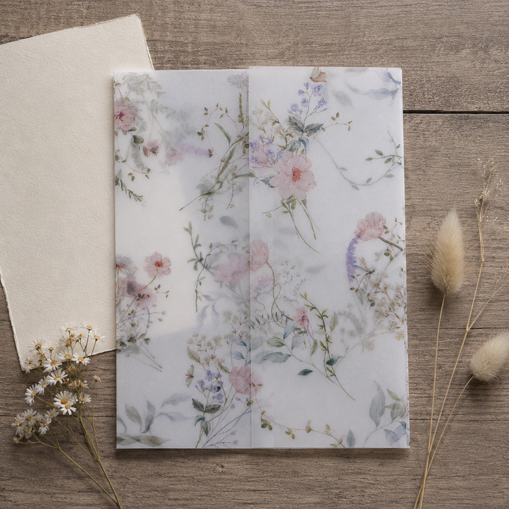 20/50 adet Suluboya Çiçek Dese - Wedding Envelopes incelemesi ve fiyatı