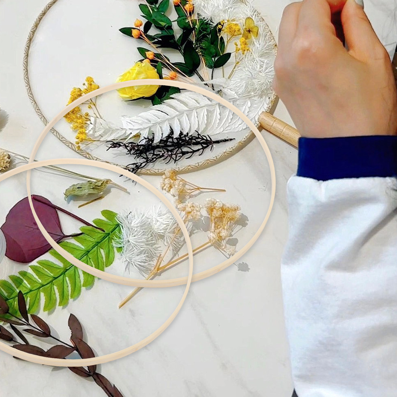 10 adet Bambu Çiçek Çemberleri - Wedding Supply Decor incelemesi ve fiyatı