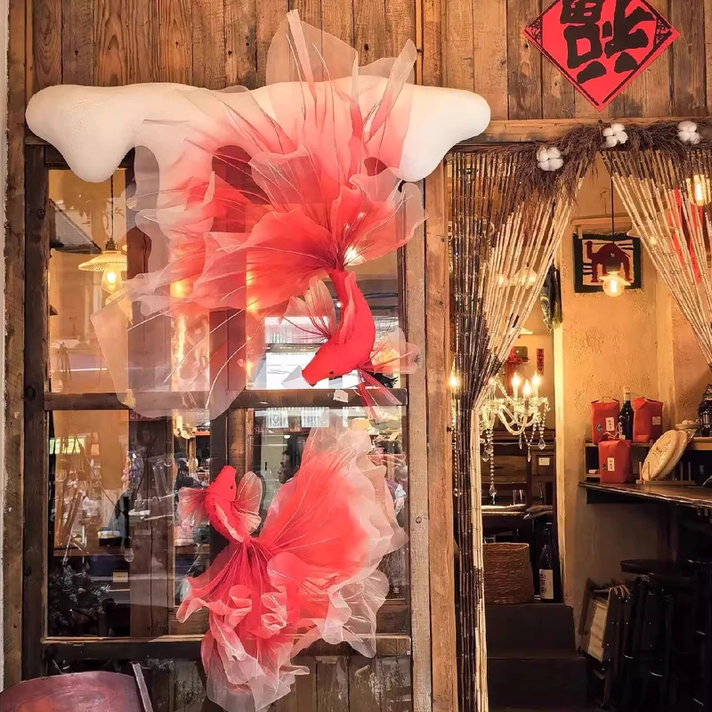 1 adet el yapımı kırmızı balık - Wedding Supply Shops incelemesi ve fiyatı