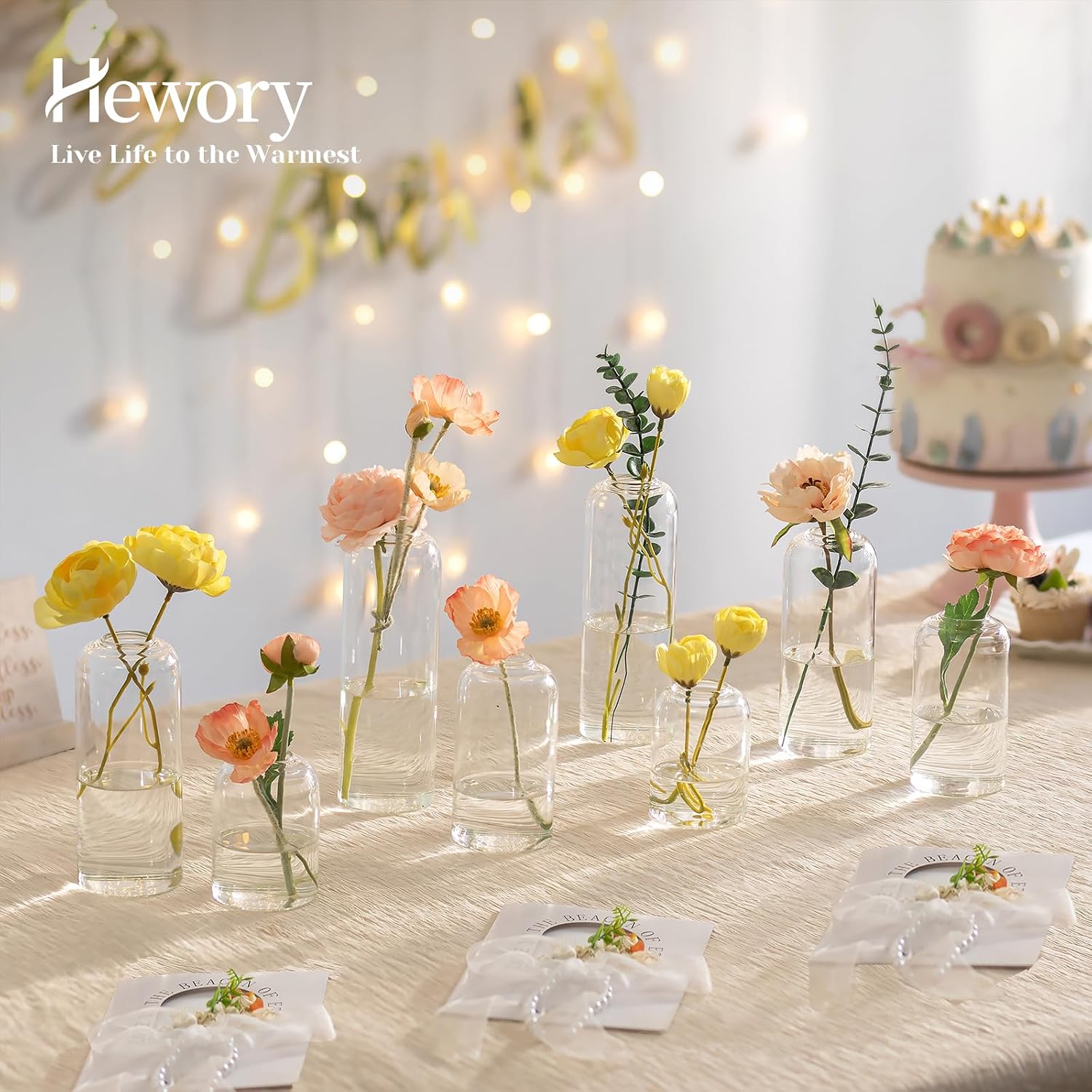 Hewory Cam Çiçek Vazoları: 20  - Centerpiece Vase Tall incelemesi ve fiyatı