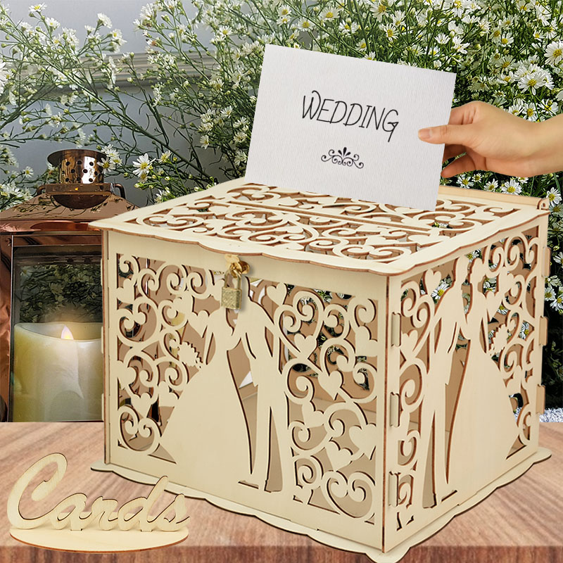 Düğün Ahşap Hediyeler Kart Kut - Wedding Supply Rentals incelemesi ve fiyatı