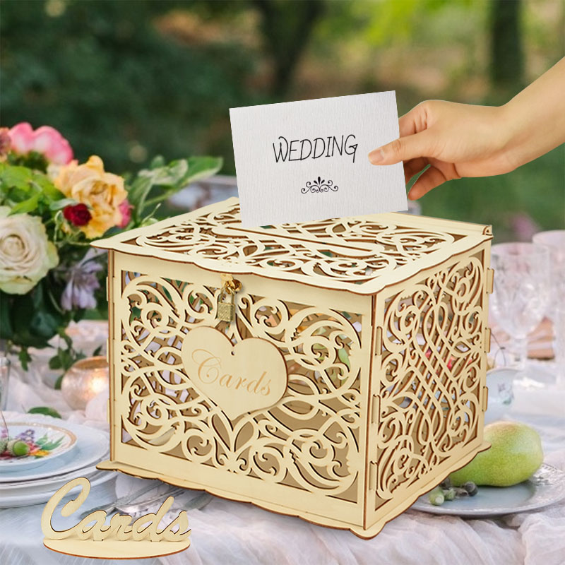Düğün Ahşap Hediyeler Kart Kut - Wedding Supply Rentals incelemesi ve fiyatı