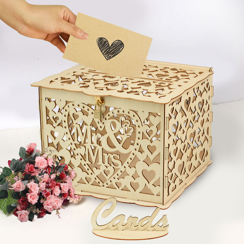 Düğün Ahşap Hediyeler Kart Kut - Wedding Supply Rentals incelemesi ve fiyatı