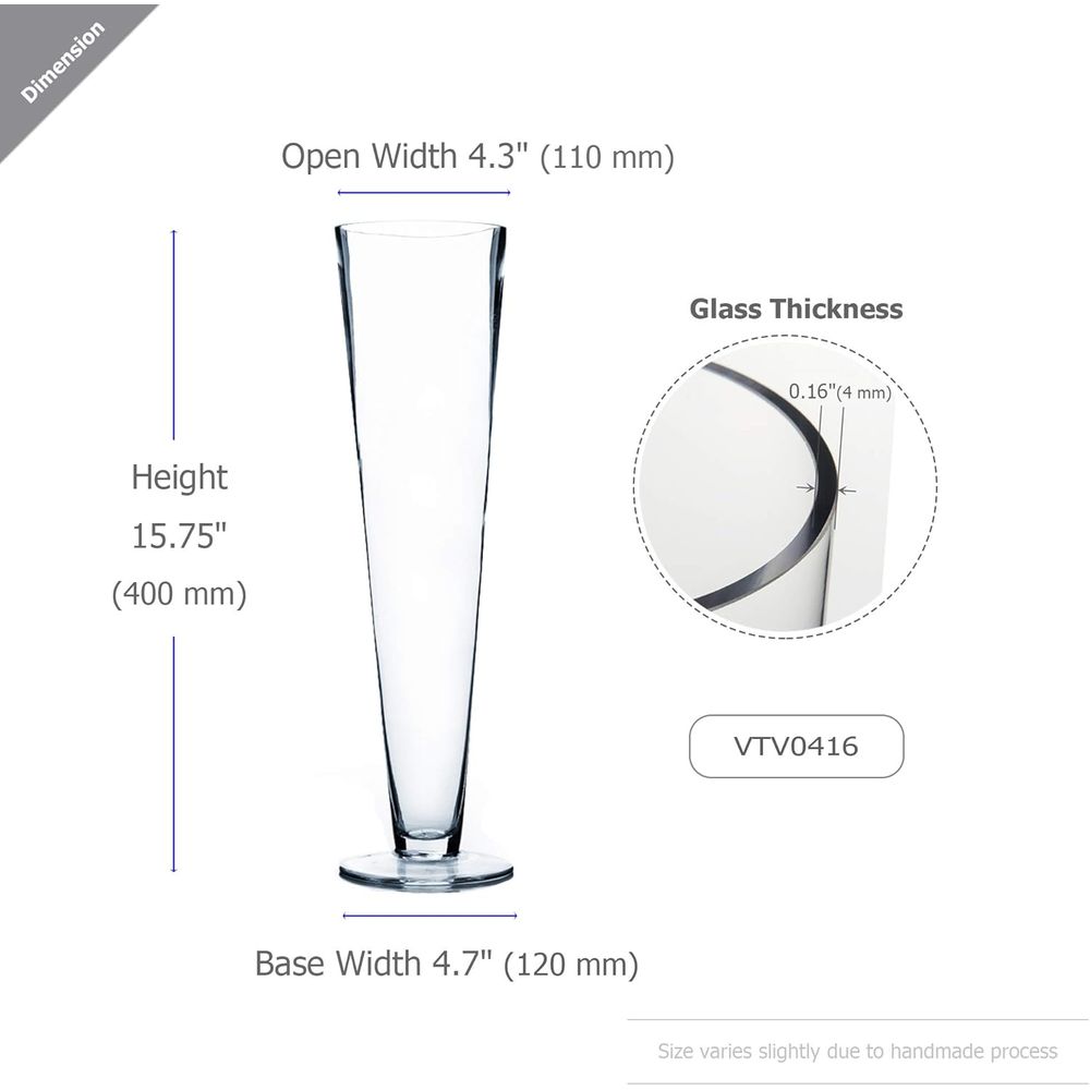 WGV Trompet Cam Vazo Toplu Sat - Centerpiece Vase Tall incelemesi ve fiyatı