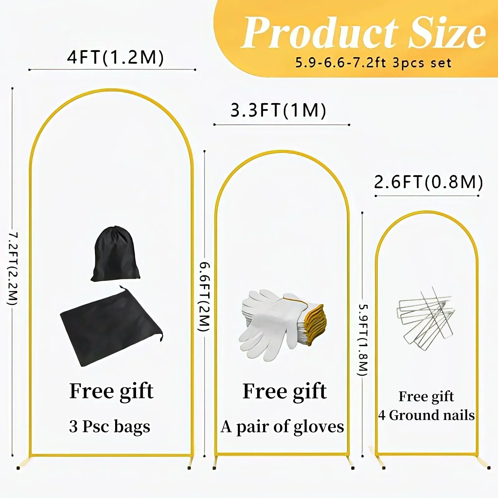 AB Depo Altın Metal Balon Keme - Wedding Support incelemesi ve fiyatı